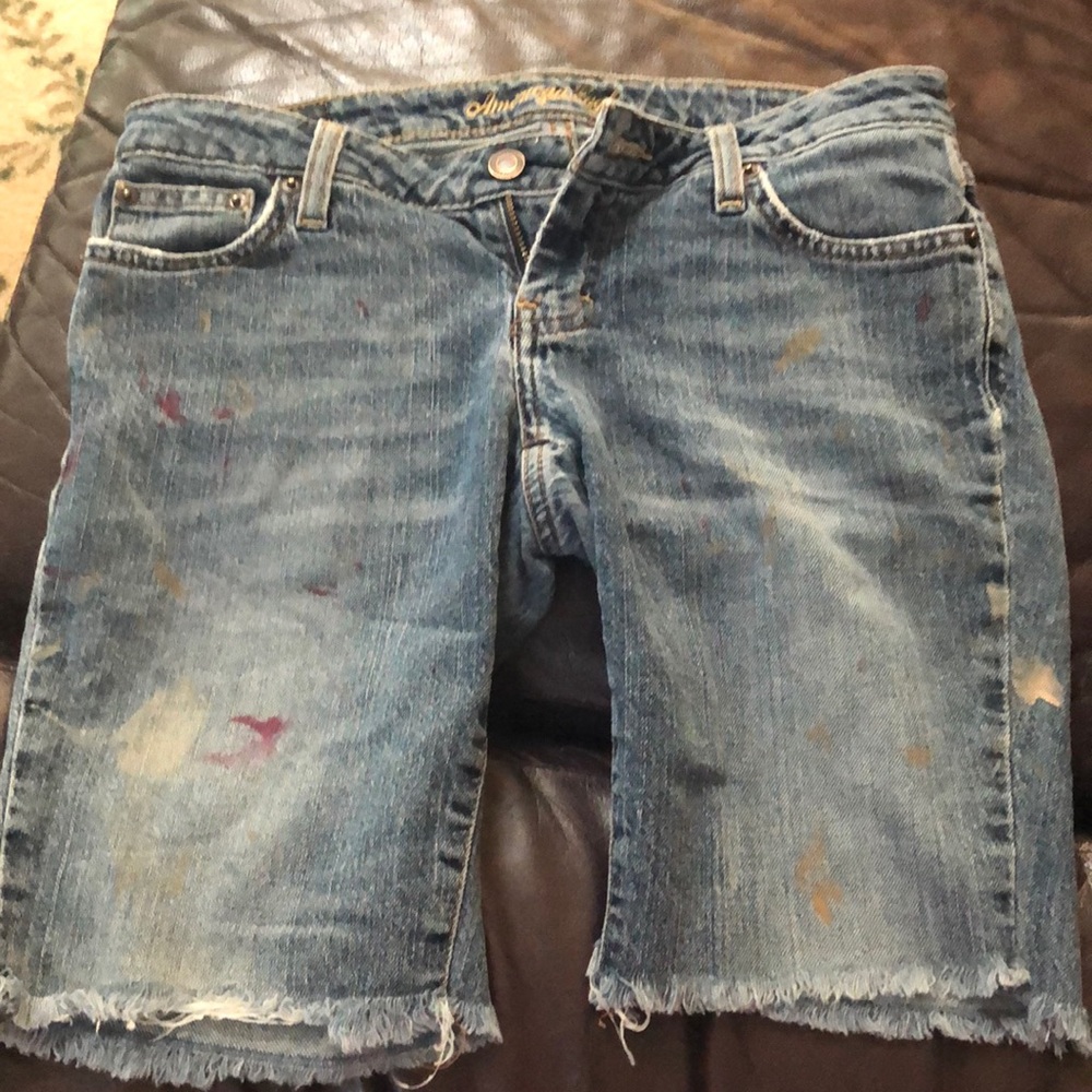 American Eagle long jean shorts